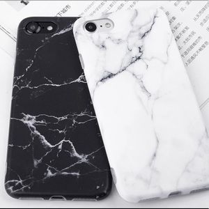 Max Cases Black and white marble stone phone case.